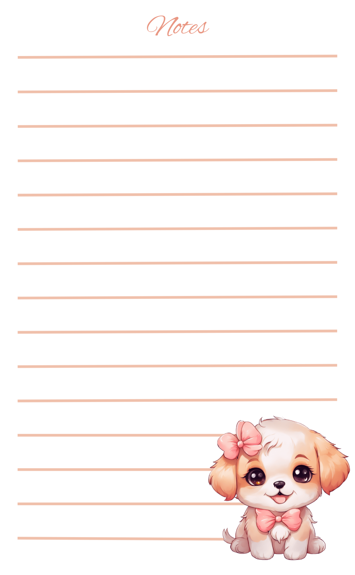 Dog-Themed Notepad