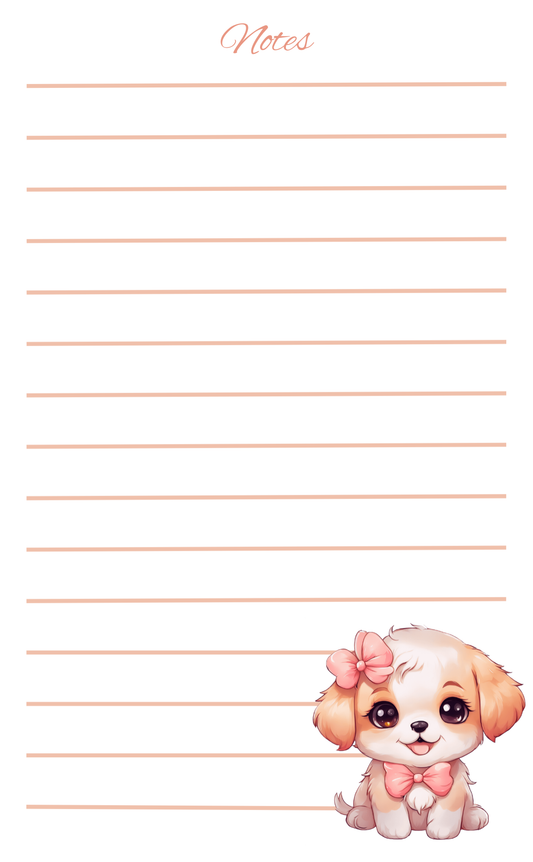 Dog-Themed Notepad