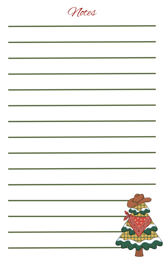 Country Christmas Notepad